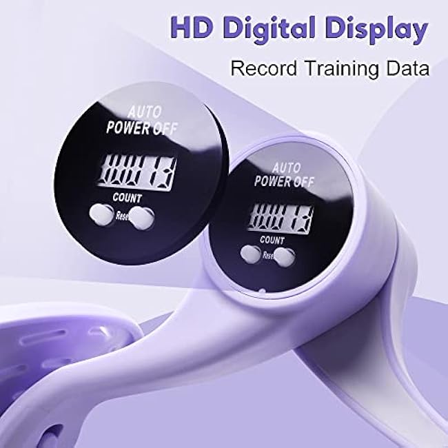 GROOFOO Inner Thigh Exerciser - Kegel Pelvic Floor Muscle Trainer Equipment for Women, Thigh Master Hip & Pelvis Toner