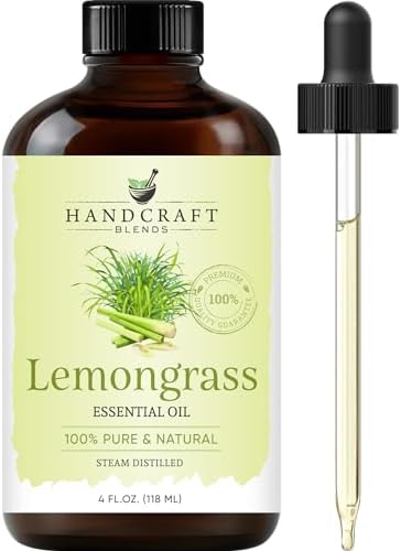 Handcraft Blends Lemongrass Essential Oil – Huge 4 Fl Oz – 100% P...
