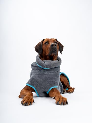 TrendPet Dampfhund Premium Bademantel für Hunde, Supersaugfähig und in 11 Größen verfügbar - Passend zu jeder Hundegröße Gr. 02 | 25-30 cm
