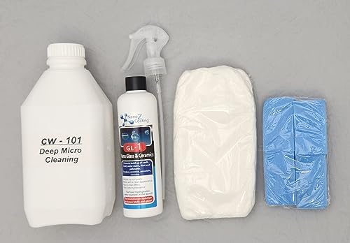 Nano Glass GL1 The #1 Glass Coating High Performance Protector for Shower Stall, Coat up to 75 sqft. Protects for 12-24 months (8.45 Oz) image 5