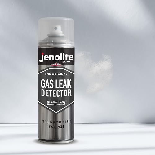 JENOLITE Gasleckdetektor-Spray, nicht brennbar und nicht korrosiv, 400 ml, Erkennung von Lecks in Heizung, Sanitär, Klimaanlage und mehr, DVGW-zertifiziert