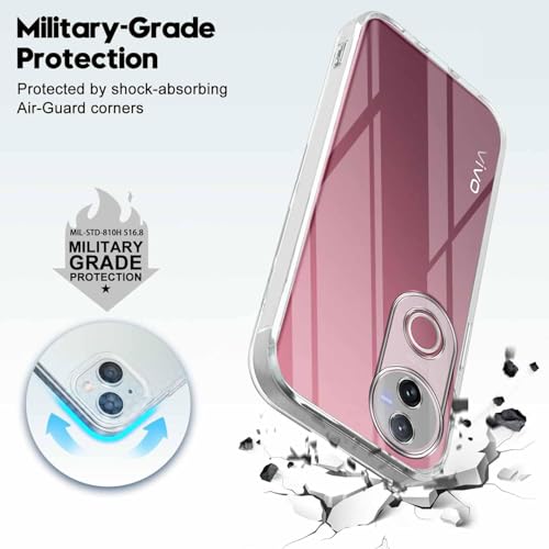 Image of Jkobi Back Cover for Vivo V50 | Vivo V50e (Silicone Clear Shockproof Case with Camera Protection | Soft and Flexible | Transparent)