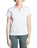 Polo Shirt mit Punkteprint und V-Ausschnitt von Cecil