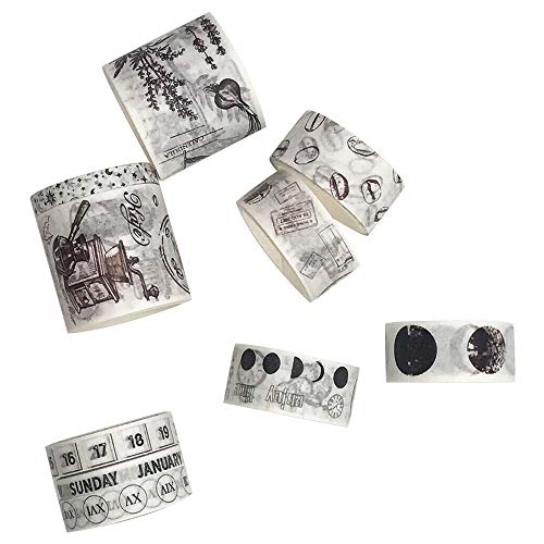 Vintage Washi Tapes Set, ZMLSED10 Rolls Japanese Masking Decorative Tapes for DIY Crafts and Arts Bullet Journal Planners Scrapbooking Adhesive steampunk buy now online Vintage Washi Tapes Set, ZMLSED10 Rolls Japanese Masking Decorative Tapes for DIY Crafts and Arts Bullet Journal Planners Scrapbooking Adhesive steampunk buy now online