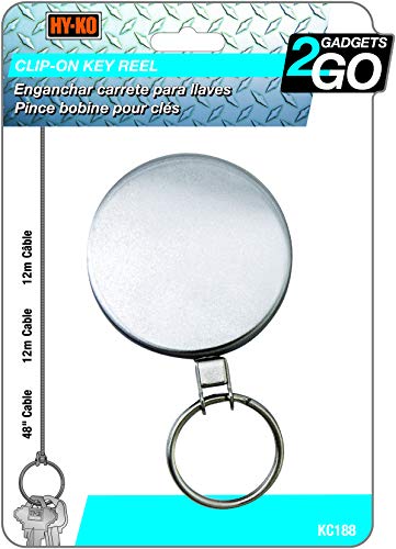 HY-KO Products KC188 Clip-On Key Reel, Multi