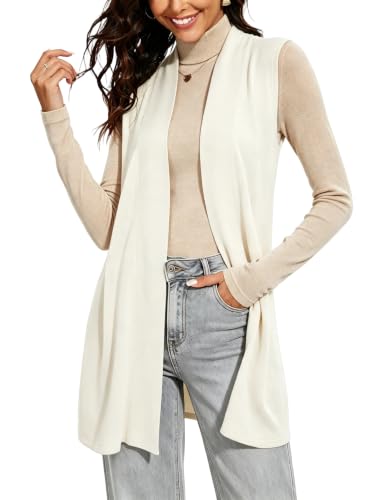 Image of Spicy Sandia Womens Sleeveless Long Knit Cardigan Vest