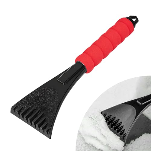 ZNDAW Ice Scraper for Car Windshield, Scratch-Free Auto Window Snow Scraper with Foam Grip,...