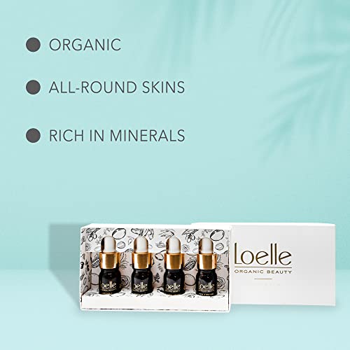 Loelle, Skin Care Gift Pack with 4 x Body Oils, Natural Cosmetics Set incl. Almond Oil, Rosehip Oil, Argan Oil and Jojoba Oil - Image 3