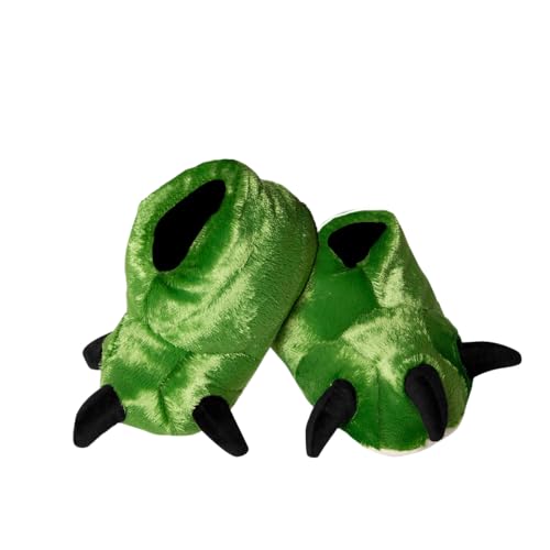 Pantufa Infantil Monstro Garra de Dinossauro de Pelúcia