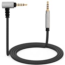 FAAEAL QC45 Replacement Audio Cable,6N High Purity Oxygen Free Copper OFC Wired Earphone Cord,Soft Cotton Yarn Cover,2.5mm to 3.5mm Aux Cord for Musician Audiophile 4.2ft