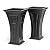FCMP Outdoor Heritage Planter (2-Pack) Outdoor Planter, Tall, Black