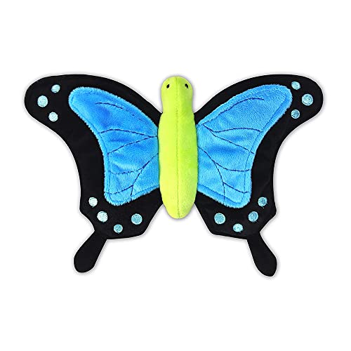 P.L.A.Y. Cute Plush Dog Toys - Bugging Out, Insect Themed Durable Squeaker Chew Toy, Great for Puppies & Small, Medium, Large Dog Breeds - Machine Washable, Recycled Materials (Bella the Butterfly)