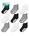 Infinno Baby Non Slip Ankle Socks 9 Pairs - Toddler Socks with Grips for Infants, Kids Boys and Girls