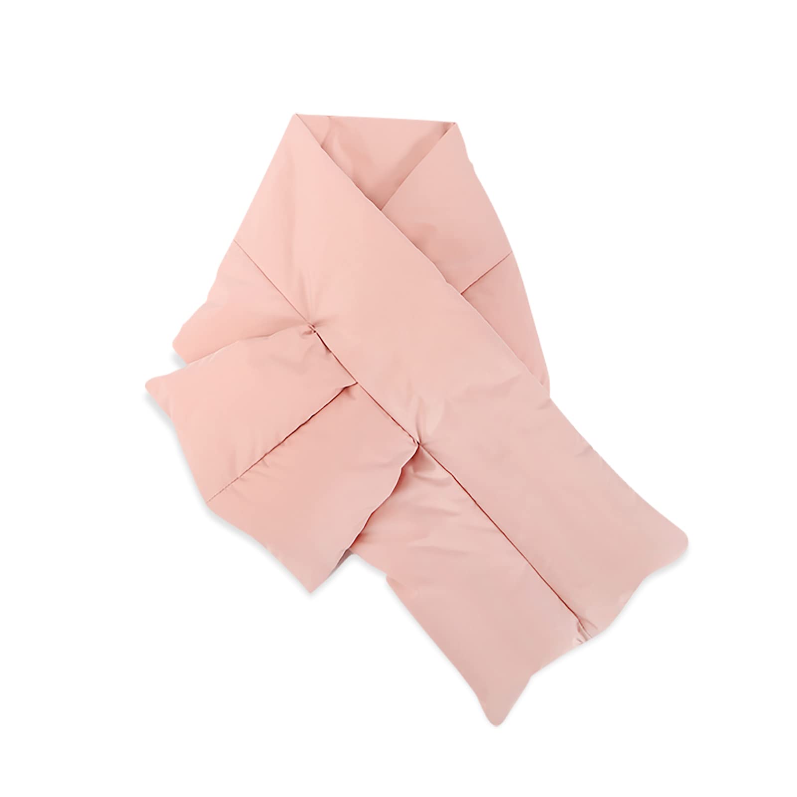 Lumisyne Unisex Pink Winter Down Scarf Women Men Plain Down White Duck Down Filling Foldable Waterproof Ultralight Scarves Neck Warmer Soft Warm Scarf For Cycling Hiking Ski