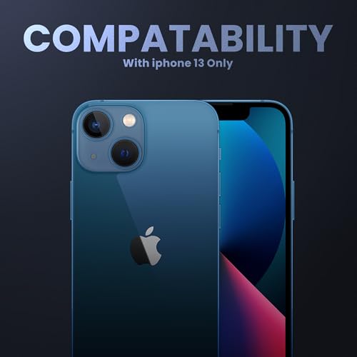 Image of UNBREAKcable Ultra Hybrid Transparent Back Case for iPhone 13 | Clear TPU Bumper Cover with Camera Guard Protection | Slim & Lightweight Design | Anti-Yellowing Back Cover | Scratch Resistant