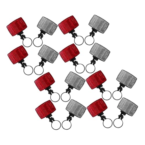 GOOHOCHY 16個自転車リフレクター前後用 プラスチック製 山地折りたたみバイク用 警告反射板 ナイトサイクリング 補助 軽量コンパクト設計で