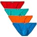 JINSHI Mens Bikini Briefs Low Rise Tagless Bamboo Underwear XXL(35"-38")/US size L