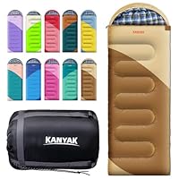 Slaapzak - 3-4 seizoenen camping slaapzakken voor volwassenen kinderen meisjes jongens - compacte slaapzak voor wandelen, backpacken (donkergrijs, Single 86.61''x33.46