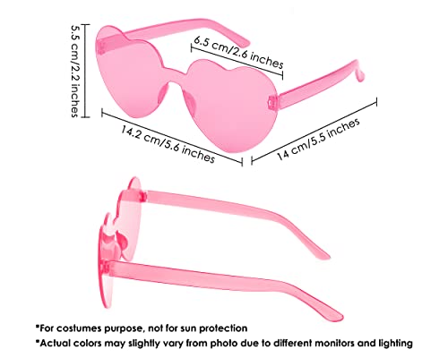 Play Bling Heart Glasses Set Of 2 Pairs Fun Sunglasses Kawaii Accessories Party Glasses #TOP1