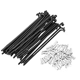 BULLSPANN 1 Satz 14G 90mm Länge Fahrrad Speiche mit 14G 12mm Länge Nippeln