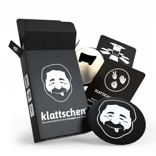 DENKRIESEN Klattschen® – Original Edition inkl. Flaschenöffner | Kartenspiel für Erwachsene |...