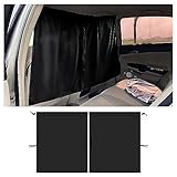 Car Camping Essentials Car Divider Shade Curtains,Soft Fabrics&UV Block,Detachable Car Privacy Curtains for Travel Camping Napping Breastfeeding