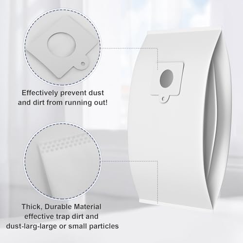 Image of 12 Pack Q /C Canister Vacuum Bags 53292 Type Q /C HEPA Replacement Dust Bags for Models 600 400 200 700 800 Series Vacuum Bags 81615 81214 81414 81714 21814 BC3006 BC3005 BC2005 BC7005