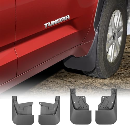 Bavettes garde-boue Toyota Tundra 2022 robustes en polymère durable