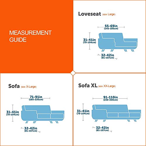 image for JINAMART High Stretch Water Resistance Couch Cover-One Piece Sofa Cove
