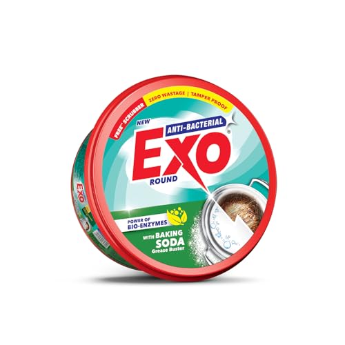 Image of Exo Anti-Bacterial Dishwash Bar 500gm | Power of Bio-Enzymes Removes Tough Grease | Complete Dishwashing Solution With Baking Soda for Grease Buster | Experience Hygienic & Superior Cleaning