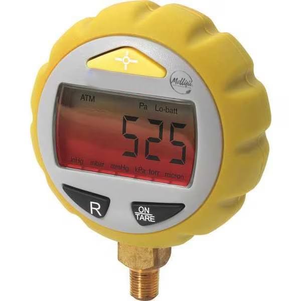 Vacuum Gauge, 1/4"" Male Flare Connection