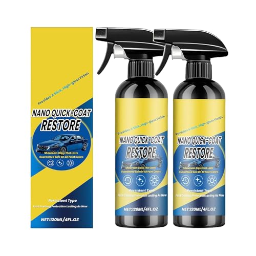 2026 New Nano Quick Coat Restore Coating Spray,120ml Car Nano Coating Spray,Quick Restore & Mirror...
