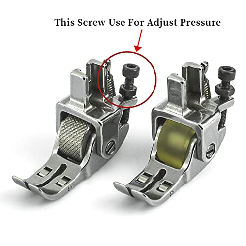 Blooy - 2 PCS Roller Presser Foot para máquina de coser miniatura 6