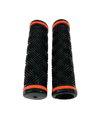 Image of ShreNik Bicycle Handlebar Grip Set Soft Rubber Non Toxic Anti-Slip Standard Size Colored Cycle Handle Grip Length 12.5 cm