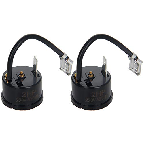 Othmro Compressor Protector Refrigerator Thermal Overload Protector 2HP 1500W Compressor Replacement Part with Protective Cover 2pcs - Image 2