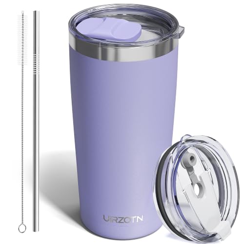UIRZOTN 20oz Travel Coffee Tumbler, Insulated Travel Mug, Periwinkle