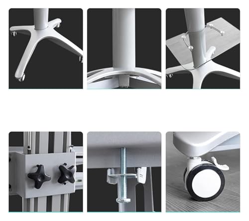 Soporte móvil para TV con ruedas ajustable miniatura 4
