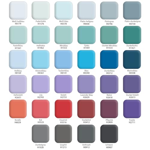 Q-COVER Peinture au latex Gris platine 5L – très mat, intérieure, sans odeur, hypoallergénique, peinture murale – vue 5