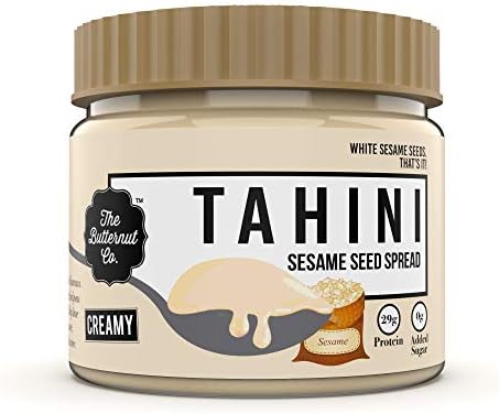 The Butternut Co. Tahini Sesame Seed Spread Creamy, 340 gms (Unsweetened, No Added Sugar, Non-GMO, Gluten Free, Vegan, High Protein, Keto)