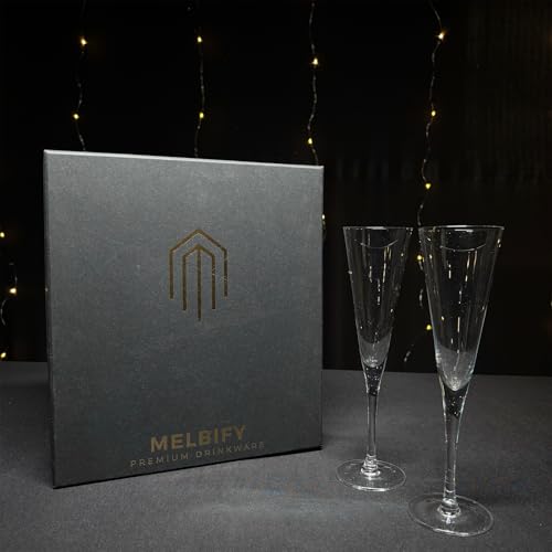Image of Melbify Aviary Wine Glasses Gift Set | 200 ML | Set of 2 | |Elegant Gift Box|Ultra-Premium | Red & White Wine & Champagne Glass | Ideal for Wedding,Couple,Anniversary