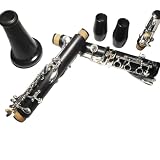 Ideal para principiantes, este clarinete está diseñado para amantes de la música y principiantes. Es fácil de tocar, tiene una excelente calidad de sonido y también es el instrumento perfecto para conciertos al aire libre, reuniones familiares, actuaciones y otras ocasiones.
