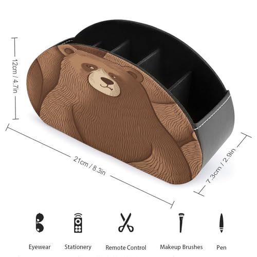 Rangement télécommande en cuir synthétique de qualité supérieure - 3