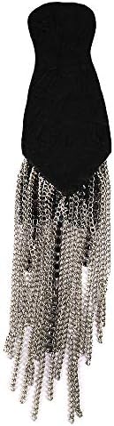 EMDOMO Beaded Long Version Suits Shoulder Tassel Epaulets Spikes Brooch Women Men Suit Accessories or Jacket Stage Costumes 1pair /2pieces