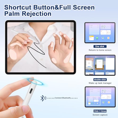 Pencil 2nd Generation for iPad 2018-2023 with Magnetic Wireless Charging Compatible with Apple iPad Pro 13”(M4)/12.9”/11”,iPad Air 6(M2)/5/4/3,iPad mini 7(A17 Pro)/6/5,iPad10/9/8/7/6 White - Image 5