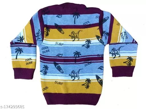 Image of VanshNaksh Kids Regular Fit Casual Soft Woolen Winter Wear Sweatshirt /Sweater for Boys & Girls
