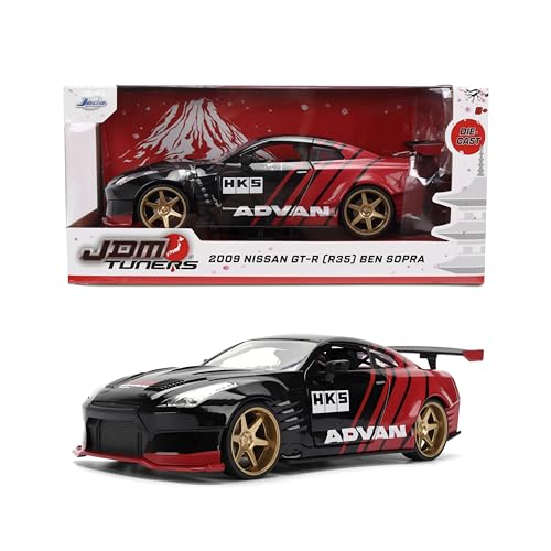 Jada Nissan GT-R 2009 Modelo 1:24 Negro miniatura 1
