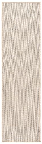 Safavieh tapete lavable para exterior 2'2" x 8' beige miniatura 2