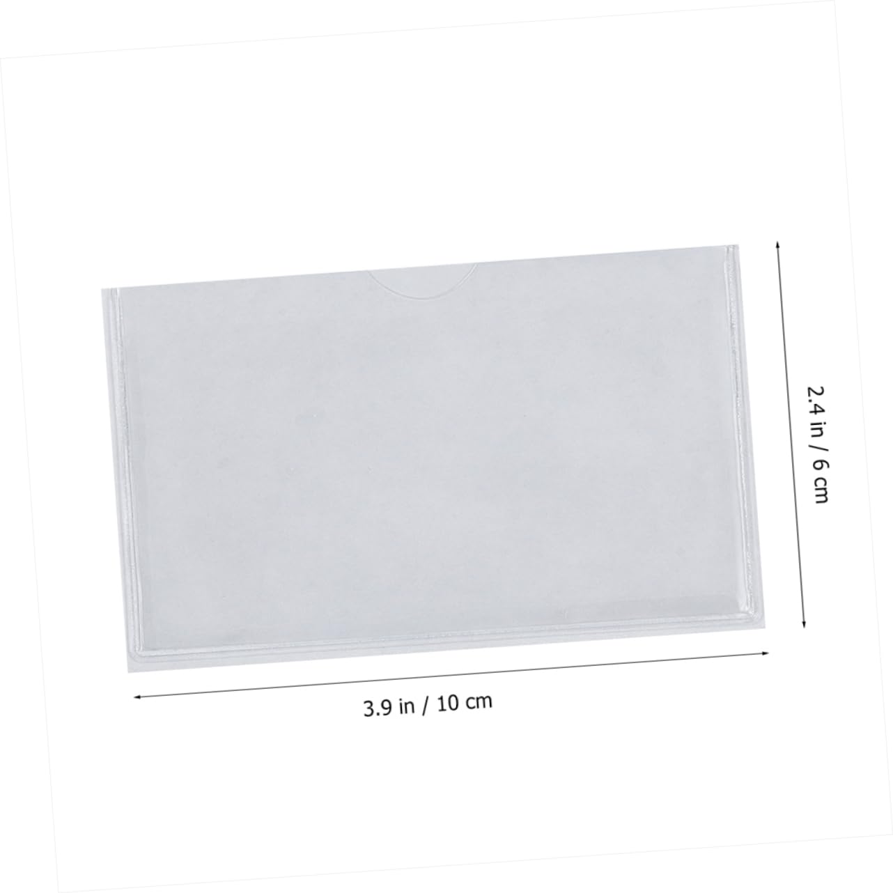 Toddmomy 72pièces Pochettes Transparentes Auto-adhésives De Pour Étiquettes Et Cartes Idéales Pour Bureau École Et Voyage