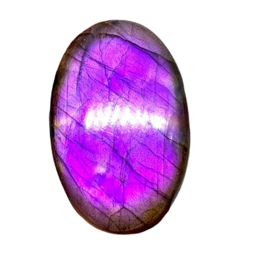 Labradorite violette naturelle cabochon 38x25mm de qualité gemme rare