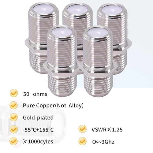 CNARIO Adaptadores F hembra a hembra x5 miniatura 4